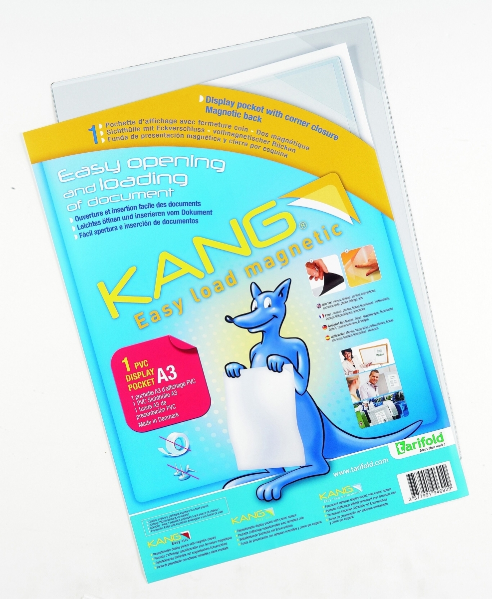 Tarifold Sichttafel Kang easy load A3 magnetisch mit Magnetverschluss Packung mit 3 Stück Image