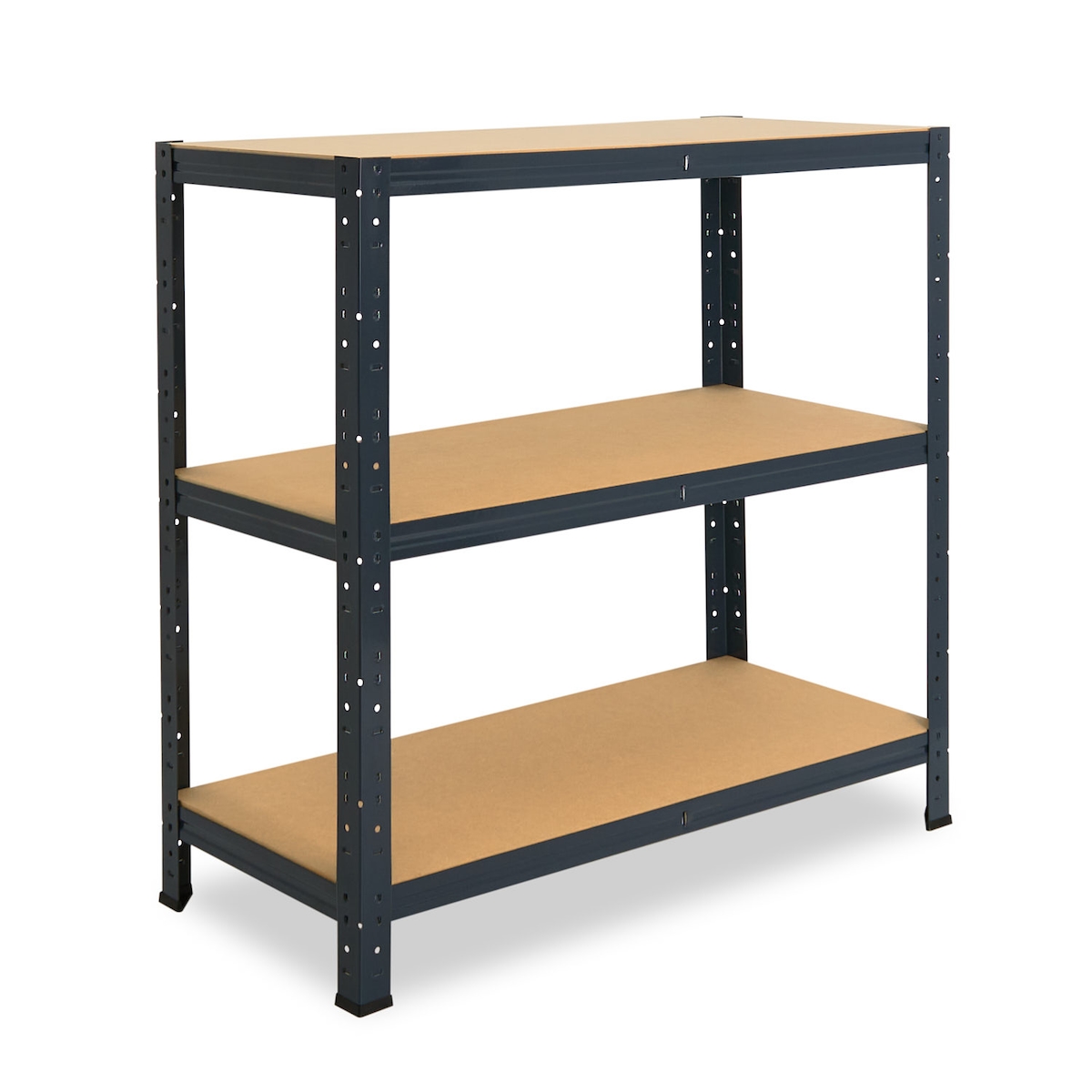 shelfplaza HOME 115x100x45 cm Schwerlastregal in anthrazit mit 3 Böden und 175 kg Traglast pro Boden Image