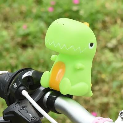 TEMU 1pc Modern Silicone Dinosaur Bicycle Bell, Super Loud Air Horn For Balance & Sliding Bikes, Cute Cartoon Accessory, Childfriendly Bike|cartoon Style Horn|silicone Bike Bell Image