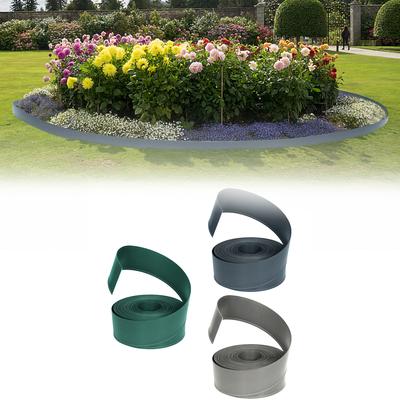 TEMU Flexible Bed Edging Lawn Edging Sturdy Curved Bed Edging Rounded Garden Edging Made From Strong Plastic Invisible Lawn Edging (20m X 12cm) Image