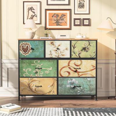 TEMU Ycz Dresser For Bedroom, Fabric Drawer Dresser With Wooden Top And Large Storage Space Bedroom Living Room, Bedroom Image