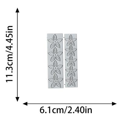 TEMU 1/3pcs Flower, Hollow Flower Greeting Card Cutting Mold, Embossed Paper Template, Suitable For Diy , Birthday Greeting Card, Metal Die-cutting Image