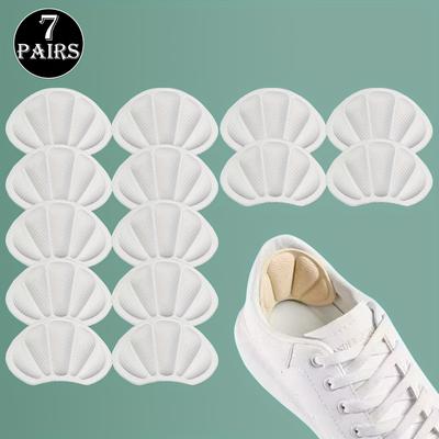 TEMU 7pcs Memory Foam Heel Cushions - Thick, Non-slip, Shock-absorbing Insoles For High Heels, Breathable & Pads In Black, White, Beige, Gray, Brown Image
