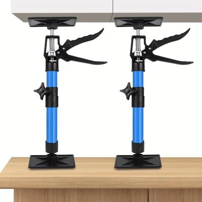 TEMU 2-pack Telescopic Lifter Stand, Adjustable 30-59cm Height, Push-type Lift, One-button Retraction, Labor-saving, Multi-angle Support With 360°/45° Pad, No Electricity/battery Needed Image