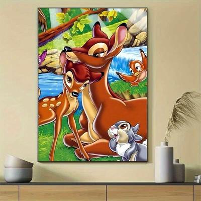 TEMU 1pc Canvas Art Print - Vibrant Wall Decor Featuring , & Flower, Ideal For Living Rooms, Bedrooms, Offices, And Classrooms, Home Decor Image