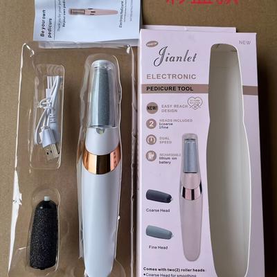 TEMU Portable Usb Rechargeable Electric Foot Callus Remover - , Odorless Pedicure Tool For Smooth Feet, Electric Foot File, Portable, Dead Skin Remover, Exfoliator Image