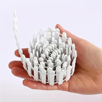 TEMU Mini White Picket Fence For Dollhouse Accessories, Micro Landscape, Bonsai Decor, Fairy Garden - Durable Material Image