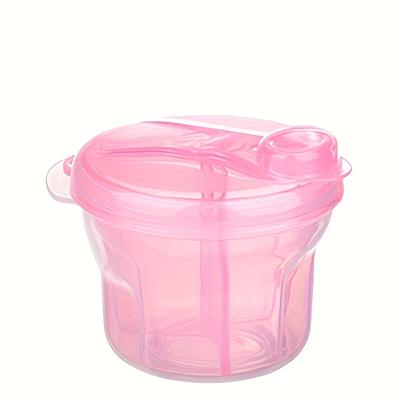 TEMU 4pcs/1pc 3-compartment Rotating Formula Dispenser - Portable Milk Powder Storage Container For Travel & Feeding, Ideal For Image