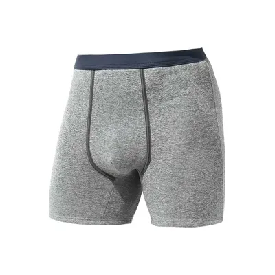 5PCS männer thermische unterwäsche männer fleece dicke anti-verschleiß bein verlängert boxer herbst winter mittleren alters boxershorts Image