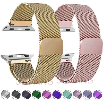 Mailänder Schlaufe für Apple Uhren armband 44mm 45mm 40mm 41mm 38-42mm Stolz Armband iwatch Serie 9 Image