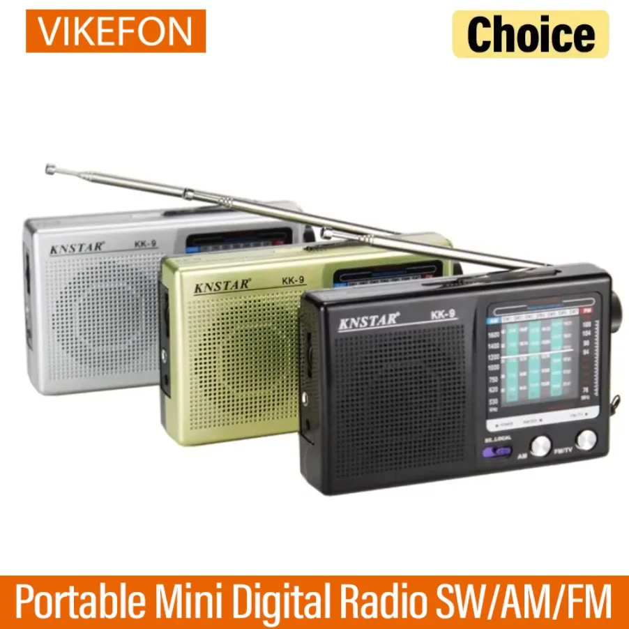 Tragbares multifunktionales Low-Power-Radio SW AM FM Mini Walkman 2 x AA-Batterie Outdoor-Stereoradio zum Wandern Wandern Camping Image