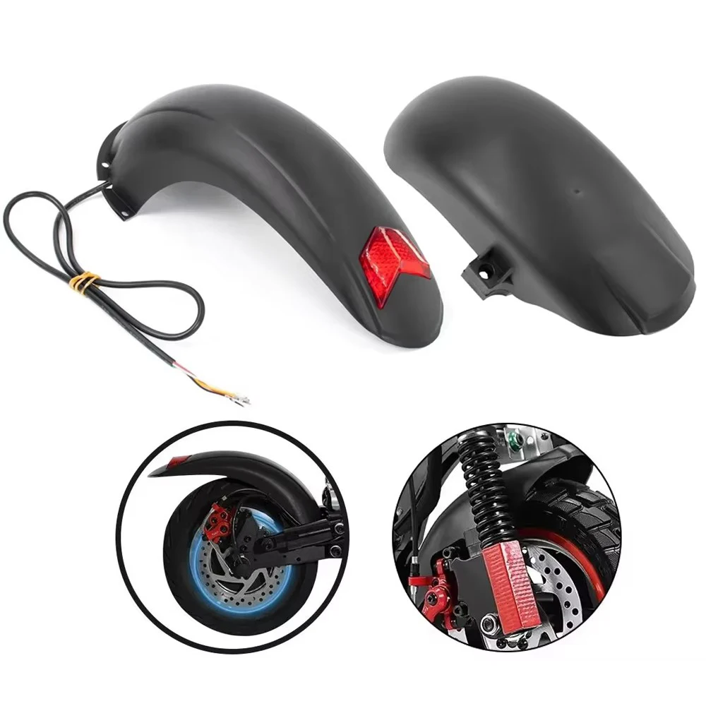 Für Kugoo M4 Elektroroller, langlebiger Vorderreifenschutz, Hinterreifenschutz, Tretroller-Teile, 10-Zoll-Kotflügel vorne und hinten Image