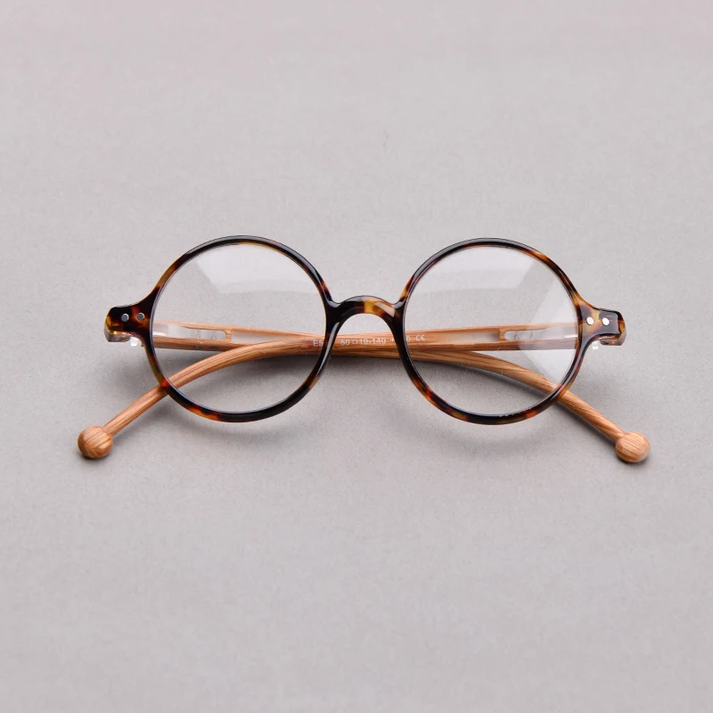 Retro-Lesebrille mit rundem Rahmen, Anti-Blaulicht-Brille, gefälschter Rahmen + 0 bis + 3,5, leichtes Lesegerät Image
