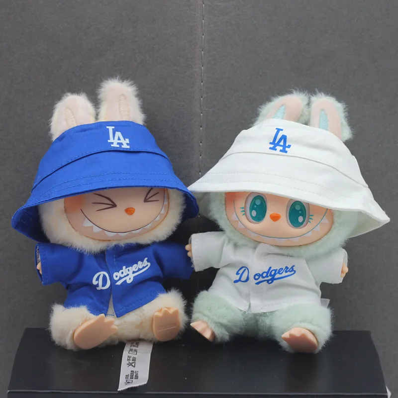 Heißer Labubu Puppe Kleidung Labubu Kleidung Sitzen Party Nummer 17 Baseball Set Kleidung Kinder Kleidung Diy Puppe Zubehör Geschenk Image