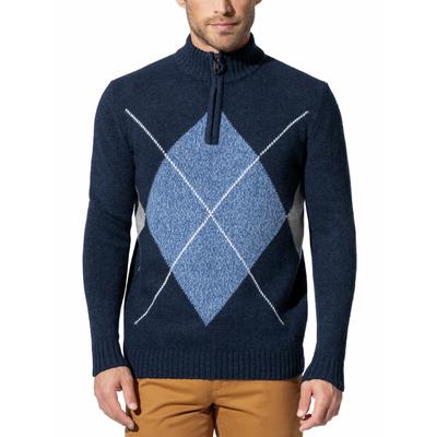 Walbusch Herren Intarsien-Troyer Blau gemustert Image