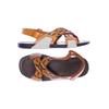 Prada Damen Sandale, Gr. 36, orange, kein Etikett
