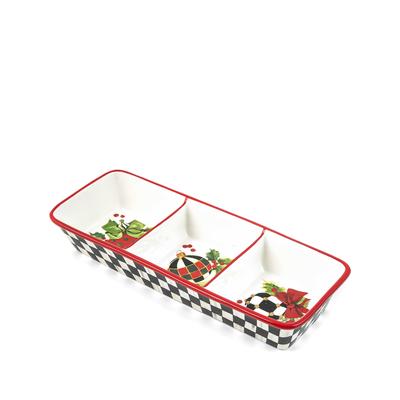 MacKenzie-Childs Deck The Halls Trio Dish
