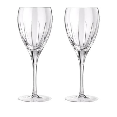Christofle Set of 2 Iriana Crystal Red Wine Glasses
