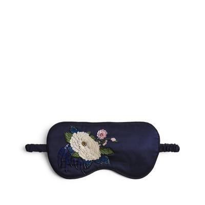 Olivia Von Halle Silk Sequinned Floral Sleep Mask