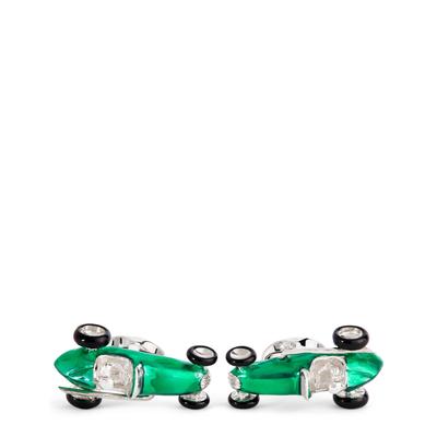 Deakin & Francis Sterling Silver Racing Car Cufflinks
