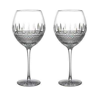 Waterford Set of 2 Irish Lace Red Wine Glasses