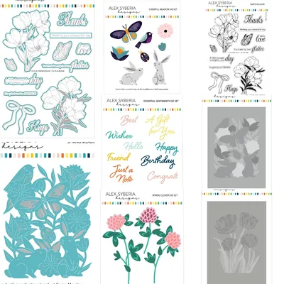 Bird Flower Rabbit Stamps 2025 New Dies Scrapbook Diary Decoration Stencil Embossing Template DIY
