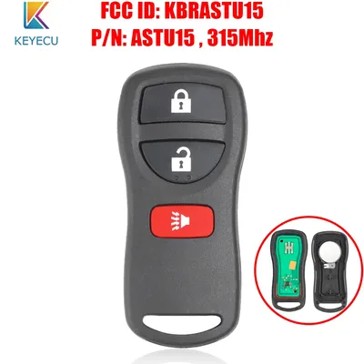 KEYECU Keyless Entry Remote Control Car Key Fob 3 Buttons for Nissan Murano Xterra Titan for