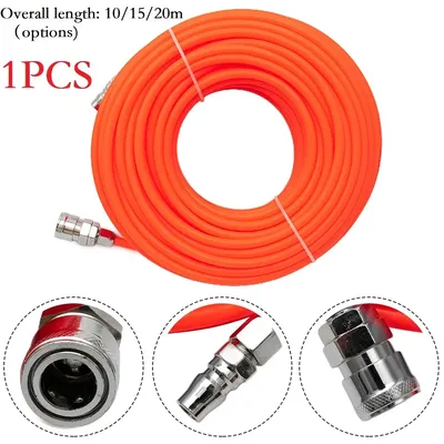 Pneumatic Straight Pipe Air Compressor Pump Hose with Quick Connector – Ideal for Tools,