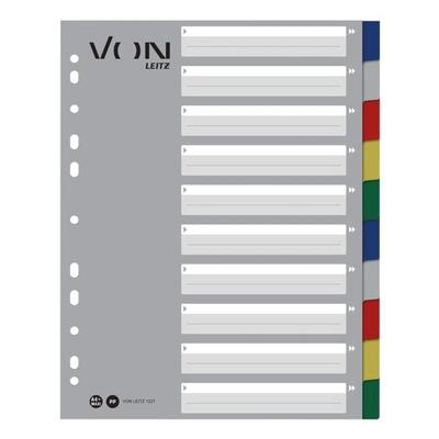 VON Ordnerregister 10-teilig A4 Polypropylen, 23.8x29.7 cm Image