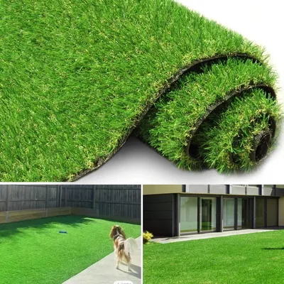 Artificial Grass Turf for Pet Dogs 10' x 12', Fake Grass Lawn with Drain Holes, Indoor Outdoor
