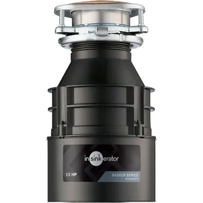 InSinkErator Badger 5 Garbage Disposal, Standard Series 1/2 HP Continuous Feed Food Waste Disposer,