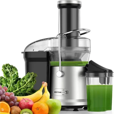 1200W Juicer Machine with 3" Feed Chute for Whole Fruits and Vegs, Manual Juicers