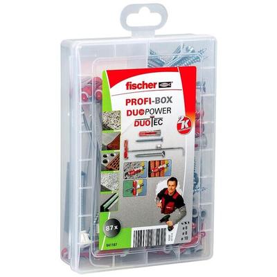 fischer Universaldübel-Sortiment »Profi-Box - DuoPower/DuoTec 2K« 87 Stück grau
