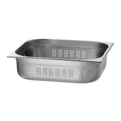 Bartscher Gastronormbehälter GN Behälter 2/3 100mm gelocht, 35.4x10x32.5 cm Image