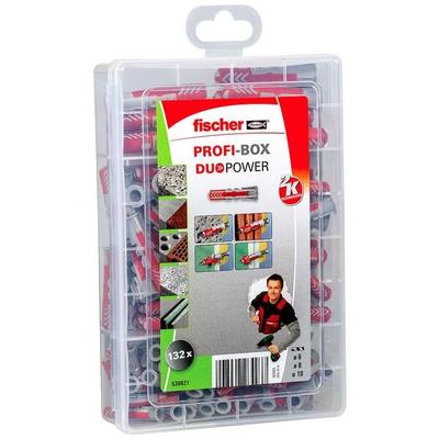 fischer Universaldübel-Sortiment »Profi-Box - DuoPower 2K« 132 Stück grau