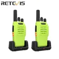 Retevis H777 Walkie talkie verde 2 pezzi portatile PMR446 FRS radio bidirezionale a lungo raggio VOX Type-C walkie-talkie per escursioni in campeggio