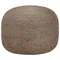 Pouf artisanal gris clair 45x30 cm en Jute, petits meubles, ameublement de maison, salon, chambre à