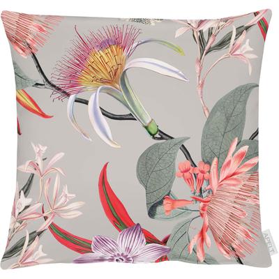 Dekokissen APELT "Jasmina" Gr. 1, bunt (grau, bunt, geblümt), B:45cm L:45cm, Baumwolle, Polyester, Dekokissen_Sitzkissen_Kissenhüllen, Kissenhülle mit Füllung, 1 Stück Image