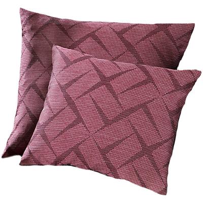Dekokissen WECKBRODT "Jasper" Gr. 1, rot (weinrot, gemustert), B:40cm L:40cm, Polyester, Dekokissen_Sitzkissen_Kissenhüllen, Kissenhülle, Jacquard, strukturierte Oberfläche,3D Effekt,ohne Füllung Image