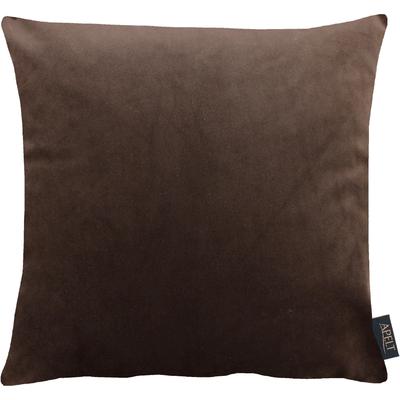 Dekokissen APELT "Arte" Gr. 1, braun (braun, unifarben), B:46cm L:46cm, Polyester, Dekokissen_Sitzkissen_Kissenhüllen, Kissenhülle ohne Füllung, 1 Stück Image