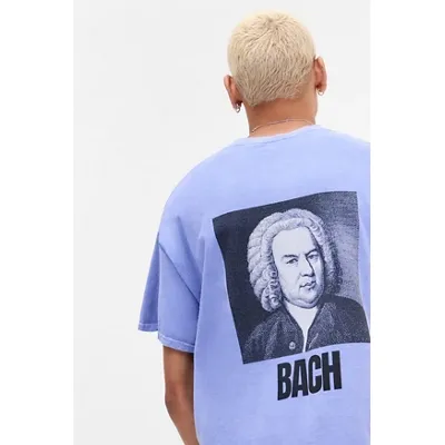 UO Get Off My Bach T-Shirt - Blue L at Urban Outfitters
