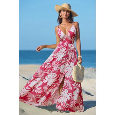 Paradise Oasis Tropical Maxi Dress