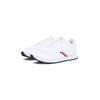Sneaker TOMMY HILFIGER "NEW RUNNER EVA CORPO KNIT", Herren, Gr. 46, weiß, Textil, Nylon, sportlich, Schuhe, Freizeitschuh, Halbschuh, Schnürschuh mit Streifen in Tommy Farben