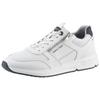 Keilsneaker MARCO TOZZI, Herren, Gr. 43, weiß, Lederimitat, Textil, kontrastfarbene Details, sportlich, Schuhe, Freizeitschuh, Halbschuh, Schnürschuh mit praktischem Reißverschluss