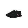 Sneaker TOMMY HILFIGER "NEW RUNNER EVA CORPO KNIT", Herren, Gr. 45, schwarz, Textil, Nylon, sportlich, Schuhe, Freizeitschuh, Halbschuh, Schnürschuh mit Streifen in Tommy Farben