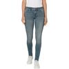 Skinny-fit-Jeans PEPE JEANS "SKINNY JEANS LW", Damen, Gr. 27, Länge 32, blau (blau grau used), Denim/Jeans, Obermaterial: 93% Baumwolle, 5% Polyester, 2% Elasthan, casual, skinny fit, Jeans, in verschiedenen Waschungen