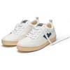 Sneaker FLAMINGOS LIFE "ROLAND V.10", Gr. 46, weiß (weiß indigo ivory), Synthetik, Textil, sportlich, Schuhe, veganer Sneaker, Obermaterial aus 70% Maisresten