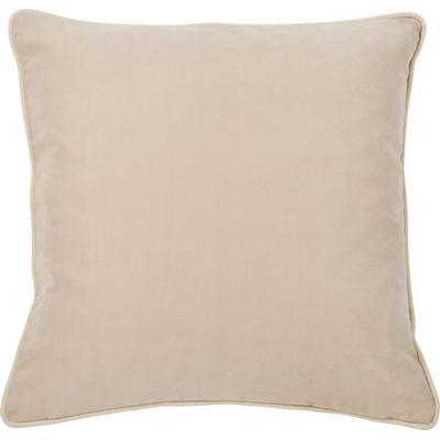 Dekokissen DONE. "Joy", beige (beige, unifarben), B:65cm L:65cm, Polyester, Dekokissen_Sitzkissen_Kissenhüllen, unifarben, Reißverschluss, Kissenhüle ohne Füllung, 1 Stück Image