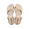 Sandale IPANEMA "IPANEMA FASHION SAND VIII FEM", Gr. 39, beige, gold, Synthetik, sportlich, Schuhe Slingbacksandale Zehenstegsandale