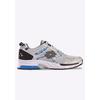Sneaker LOTTO, Gr. 44, silber (silber, blau), Textil, Synthetik, sportlich, Schuhe